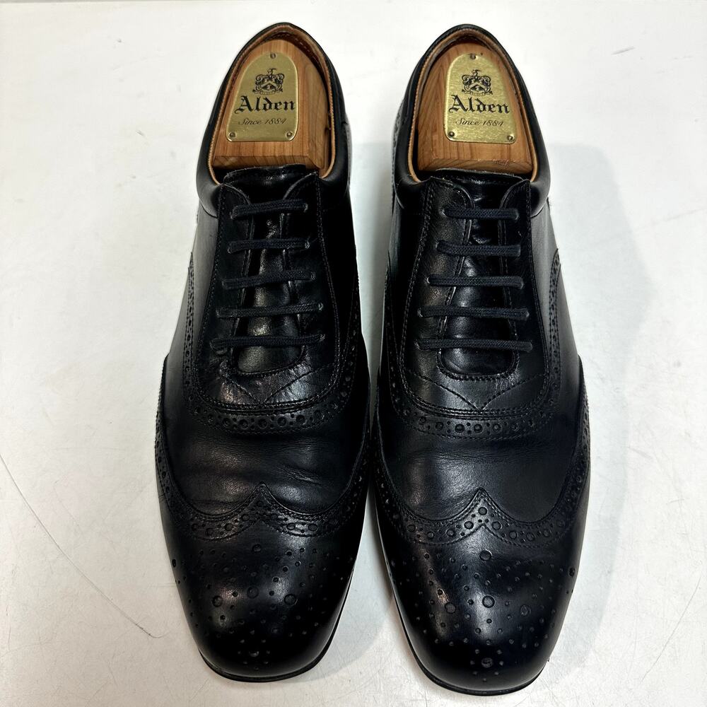 EXCELLENT J.M. Weston 607 Richelieu Oxford Wingtip Black France UK 7.5 / US 8.5